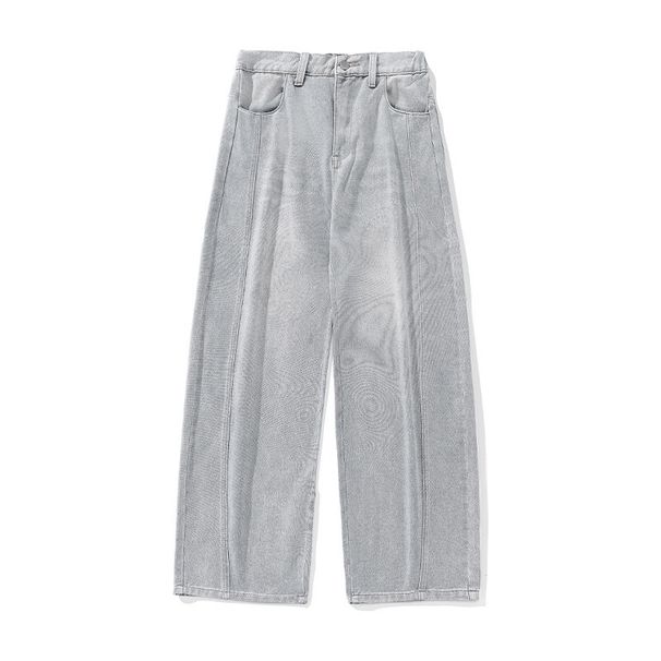 Men's Clothing Loose Fitting Washed Jeans For Men, New Spring And Summer Styles, Side Split Design, Carrot Pants, American Retro Trousers_viptrois.com