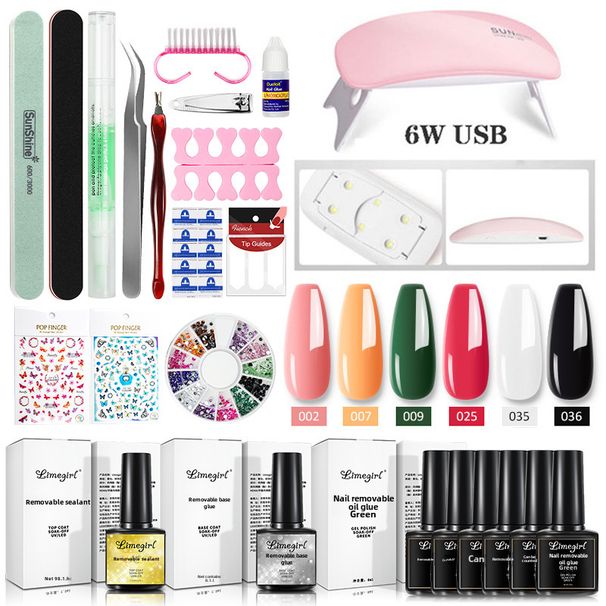 Nail Extension Gel Kit With UV Nail Polish For Professional Manicure_viptrois.com