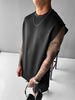 Men's Clothing Sports Casual Pants Vest Suit Loose Sleeveless T Shirt Fitness Suit_viptrois.com