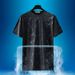 Men's Clothing Ice Silk Suit Men's Summer Printed Short Sleeved Shorts T Shirt Casual Sports Large Size Men's Loose Round Neck Short Sleeves_viptrois.com