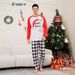 Christmas Santa Claus letter plaid Christmas family dress printed homewear sleep_viptrois.com
