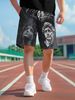 Unbeatable Quality Summer Men's Renaissance Material Printed Trendy Brand Fitness Running Sports Basketball Shorts_viptrois.com