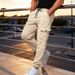Men's Velvet Cargo Overalls – Multi-Pocket Outdoor Trousers With Wide Leg Cuffs, Comfortable & Stylish For Autumn/Winter_viptrois.com
