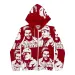 Gothic Long Sleeved Jacket Hoodie Haruku Hip-hop Sports Korean Version Fashionable Print Large Casual Versatile Pullover_viptrois.com