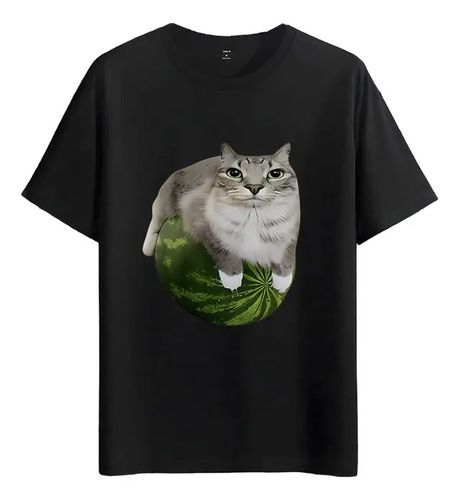 Tshirt Muscle Freaks Style T-shirt 2026 Watermelon Cat_viptrois.com