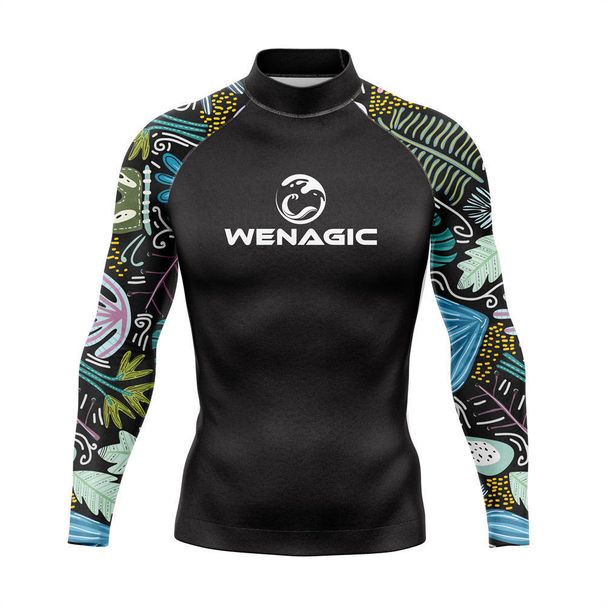 Men's Clothing Men's New Surfing Suit Long Sleeve Swimsuit Professional Quick Dry Sunscreen Jellyfish Suit Hot Spring Split Lycra Conservative_viptrois.com