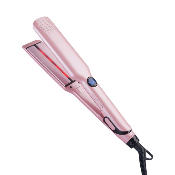 Ceramic Multifunctional Hair Straightener & Curler, Electric Flat Iron For Styling_viptrois.com