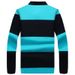 Men's Clothing High End Paul Contrast Color Knitted Long Sleeve Autumn New Casual Warm Loose Lapel Polo Shirt Men_viptrois.com