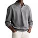 Men's Clothing Solid Color Casual Button Lapel Polo Shirt Men's Tops Bottoming Shirt_viptrois.com