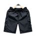 Men's Casual Shorts Quick Drying Breathable Cooling Versatile Solid Color Summer Fitness Sports Black Bottoms_viptrois.com