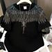 American Style Plus Size 150kg Retro Heavy Industry Wings Rhinestone Short Sleeve T-Shirt Unisex Loose Couple Casual_viptrois.com