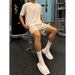 Men's Clothing Sexual Tension Wear Solid Color Shorts Men's Summer Fitness Sports Simple Pants Running Casual Four Point Pants_viptrois.com