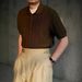 Men's Clothing Business Casual Short Sleeved Polo Shirt Knitted Jacquard T Shirt Spring And Summer New Fashion All Match Slim T Shirt_viptrois.com