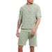 Clothing Set Summer Men's Outfit Sports Loose Short Sleeve Shirt And Shorts For Teenagers_viptrois.com