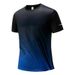 Men's Clothing Ice Silk Short Sleeve Thin Gradient Casual Sports Outdoor T Shirt_viptrois.com