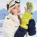 Pulse Couple's Warm Ski Gloves Snow Play Waterp Winter Student Riding Thickened Men Women Kids Five Finger Windp_viptrois.com