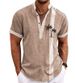 Men's Simple Short Sleeve Shirt Turtle Pattern 3D Printed Cardigan Single Breasted_viptrois.com