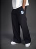 Men's Clothing Fleece-Lined Sweatpants - Relaxed Fit Straight Leg Joggers With Drop Crotch For Casual Winter Wear_viptrois.com