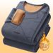 Winter Thermal Underwear Set Men's German Velvet Velvet Thickened Long Johns Bottoming Shirt_viptrois.com