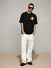 Minimal Varsity Style Basic Teddy Bear Letter Logo Printed Cotton T-Shirt Men's Daily Wear Top_viptrois.com