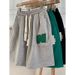 Men's Clothing Summer Embroidery Couple Casual Shorts Men And Women Ins Loose Straight Sports Pants Oversize Mid-length Pants_viptrois.com