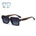 Women's Glasses Heao's New Original Rivet Personality Square Frame Splicing Color Sunglasses Fashion Catwalk Versatile Sunglasses_viptrois.com