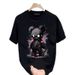 Men's Clothing Heavy Cotton Short Sleeved T Shirt For Men In Summer New Style Trendy Brand Handsome Print Loose Round Neck Casual Top_viptrois.com