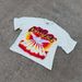 Round Neck Printed Head Up Tops For Summer Unisex Street Style Round Neck Short Sleeved T Shirt Tops High Street_viptrois.com