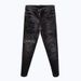 Man's clothing Fashion jeans men heavy iron drill print fashion stretch slim black men's pants_viptrois.com