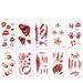 Halloween Stickers Scar Tattoo Stickers holiday colored disposable tattoos_viptrois.com