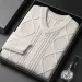 Men's Clothing Men's Extra Thick Cable Knit Sweater - Winter V-Neck Pullover_viptrois.com