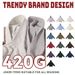 Men's Clothing Classic Hooded Sweatshirt & Joggers Set - Vintage American Style, Comfortable Cotton Pullover With Matching Pants, Casual Loungewear_viptrois.com