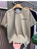 Men's Premium Cotton Embroidered Letter T-Shirt - Breathable Summer Crew Neck Tee With Trendy Streetwear Design (Multiple Colors & Sizes)_viptrois.com