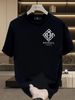 Men's Clothing Men's 100% Cotton Short Sleeve T-Shirt Geometric H Monogram Logo Trendy Brand Summer High Street Loose Fit Top Versatile Niche Style_viptrois.com
