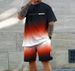 Men's Summer Casual Beach Set Short Sleeved Shirt And Shorts Digital 3D Printed Pattern Comfortable Breathable Material_viptrois.com