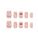 Handmade Armor Cute Short Cartoon Animal Corrugated Bow Girl's All-match Removable Nail Pieces Size_viptrois.com
