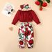 Ins Hot Baby Girl Suit, Kids’ Clothing Cotton Tight Top And Floral Trousers_viptrois.com
