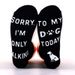Mid-tube socks animal series casual cotton socks sole letter non-slip adhesive floor socks_viptrois.com