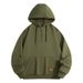 Men's Half-Zip Fleece Hooded Sweatshirt - Lightweight Pullover Jacket For Spring & Autumn - Casual Streetwear With Kangaroo Pockets_viptrois.com
