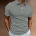 68/5000 Summer Men's Polo Shirt, Short-sleeved Lapel T-shirt, Casual And Well-fitting Top, European And American Men's Wear_viptrois.com