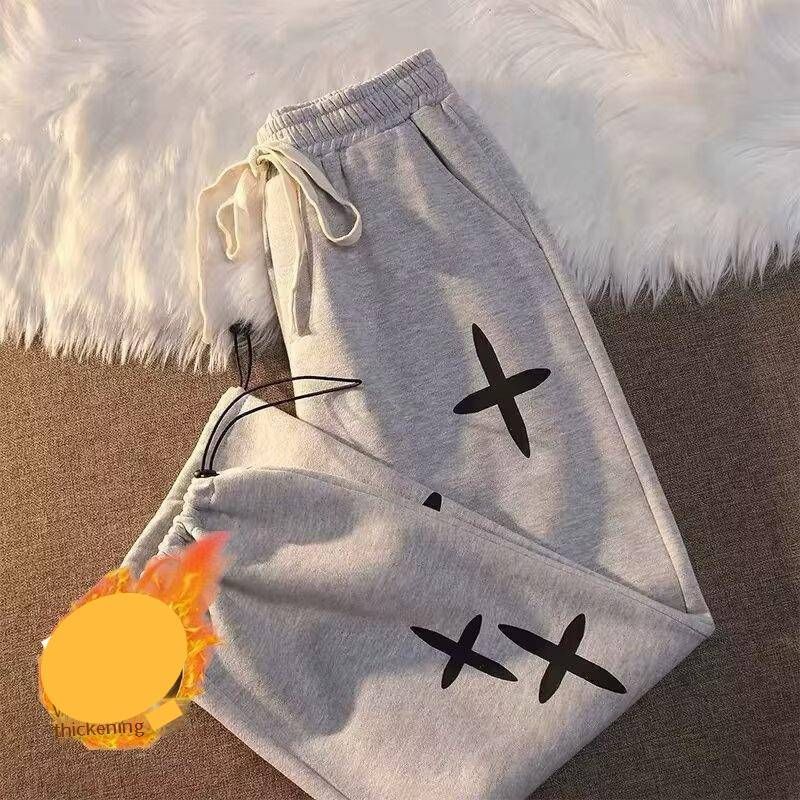 Men's Fleece-Lined Streetwear Joggers – Oversized Hip-Hop Silhouette (M-8XL, Polyester Blend For Underground Dance Battles & Late-Night Bodega Runs)_viptrois.com