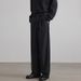 Men's Clothing Trendy Pleated Black Trousers For Men And Women, High End And Versatile Loose Drape Casual Trousers_viptrois.com