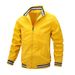 2025 Spring And Autumn New Casual Loose Jacket Men's Spring And Autumn Sports Solid Color Stand-up Collar Jacket_viptrois.com