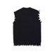 Men's Clothing High Street Dark Creative Sweater Vest Irregular Tassel Sleeveless Vest Sweater_viptrois.com