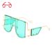 Two Circles Punk Style Women's Sunglasses Rivet Retro Large Frame One Piece Ultraviolet Catwalk Sunglasses_viptrois.com