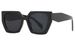 Two Circles New Fashion Color Matching Large Frame Square Sunglasses Internet Celebrity Same Style Street Shooting Men's Sunglasses_viptrois.com
