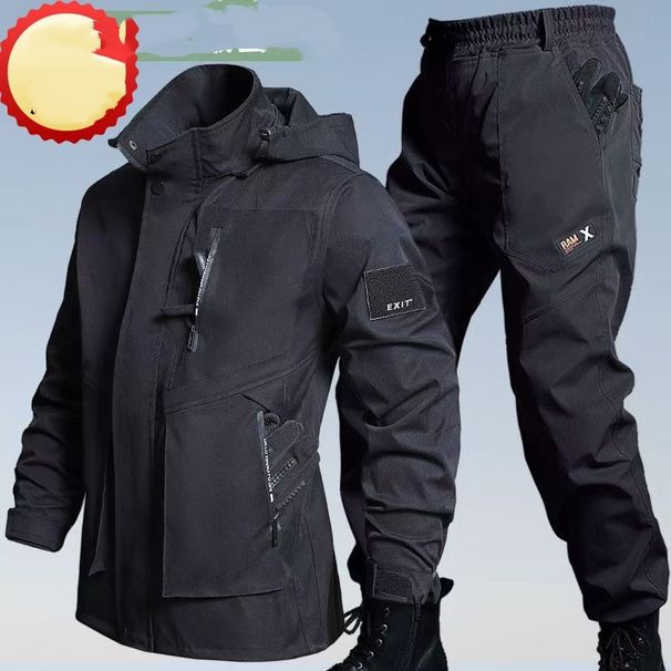 Men's Waterproof Fleece-Lined Softshell Jacket & Pants Set – Winter Outdoor Workwear & Hiking Gear | Windproof & Durable | Multi-Color Options_viptrois.com