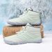 Popular Five Finger Men's Cotton Shoes With Plush Snow Boots, High Top Cotton Boots, Thick Soled Northeast Snow Boots, Five Finger Shoes_viptrois.com