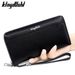 Men's Wallet PU Leather Men's Long Wallet Large Capacity Multi Card Slots Clutch Wallet Business Wallet_viptrois.com