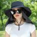 Women's Detachable Top Sun Hat - Breathable & UPF 50+ Camo Bucket Hat For Hiking & Travel_viptrois.com